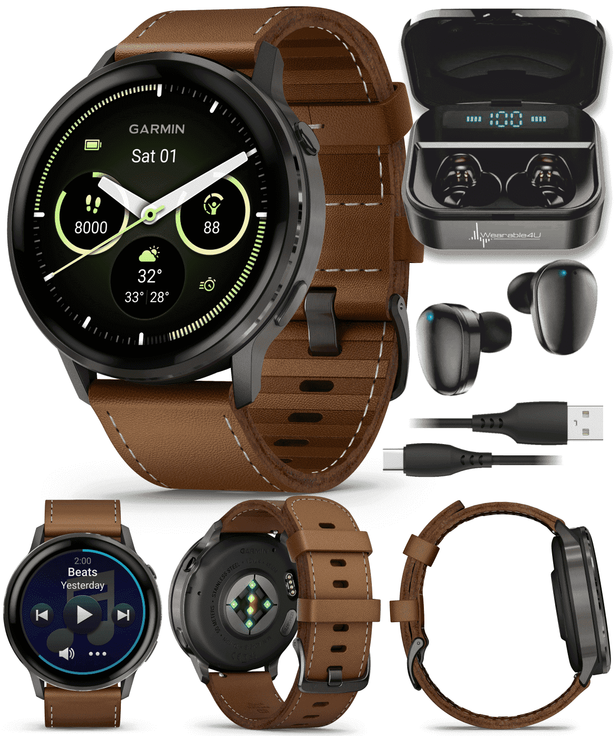 Garmin Venu 4 - 45mm AMOLED Advanced Health & Fitness GPS