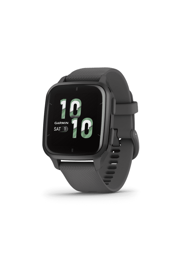 Venu Sq 2 GPS Smartwatch, All-Day Health Monitoring, Long-Lasting Battery Life, AMOLED Display, Slate and Shadow Gray