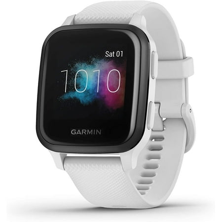 Garmin Venu Sq Music GPS Smartwatch (1.3", White and Slate)