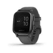 GARMIN Venu® Sq, Slate Aluminum Bezel with Shadow Gray Case and Silicone Band