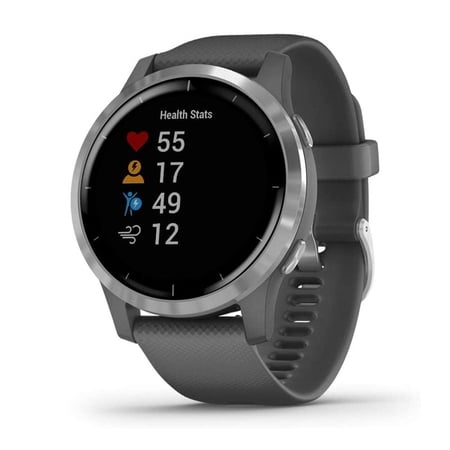 Garmin Vivoactive 4 (GPS) 45mm Music Silver case with Gray Band