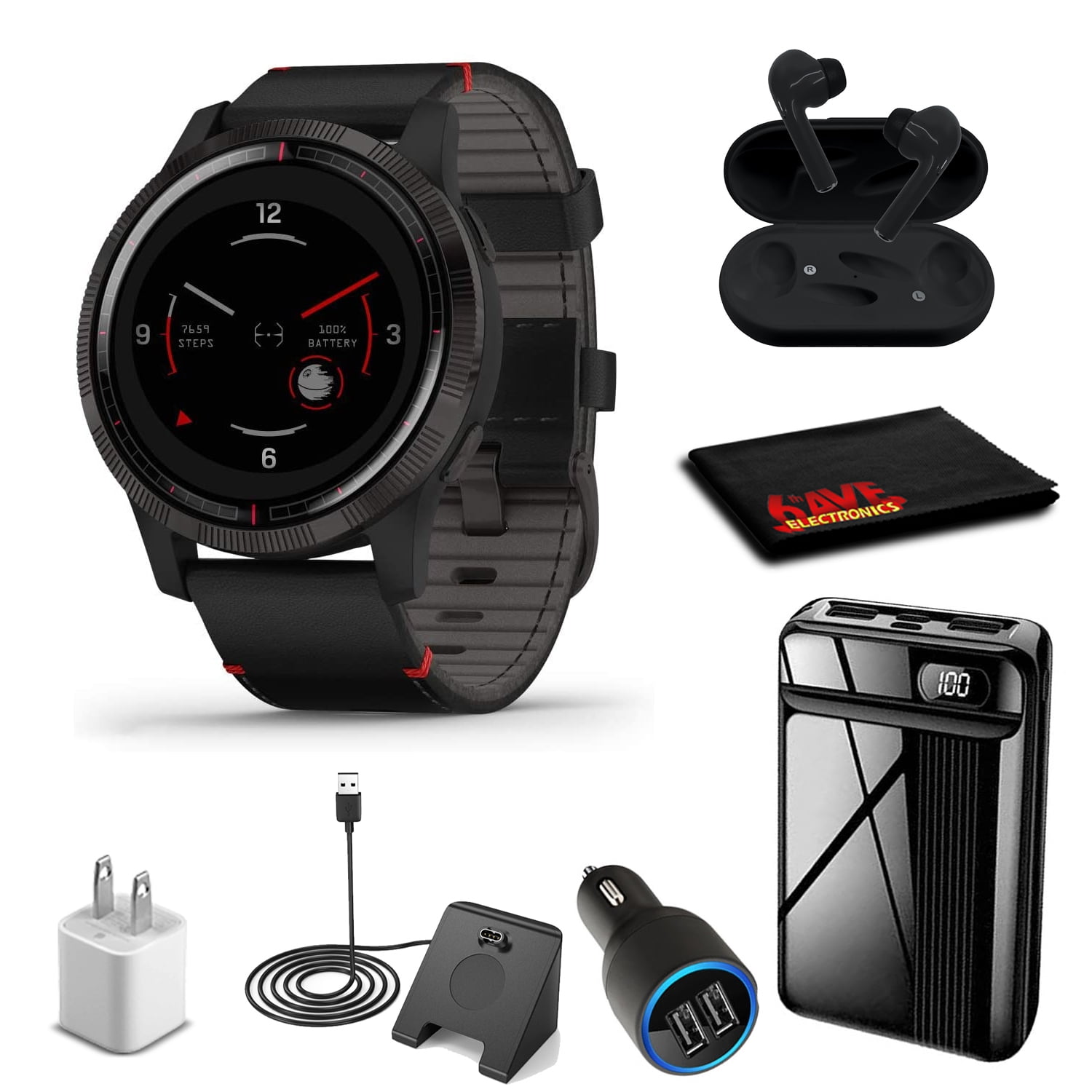 Garmin Vivoactive 4 Legacy Saga-Darth Vader (Watch Bundle) With Accessories  