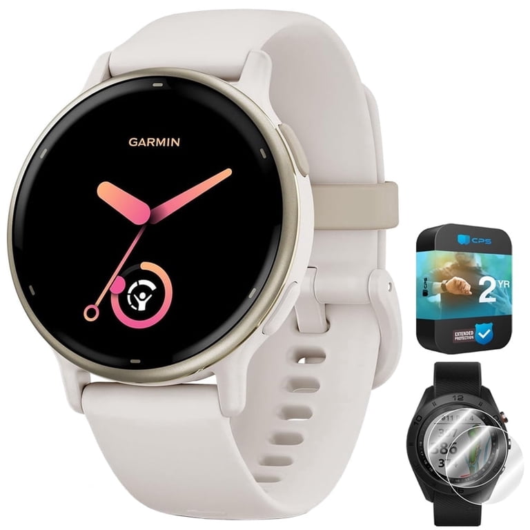 Garmin Vivoactive 5 Smart Fitness Watch, Ivory with Deco