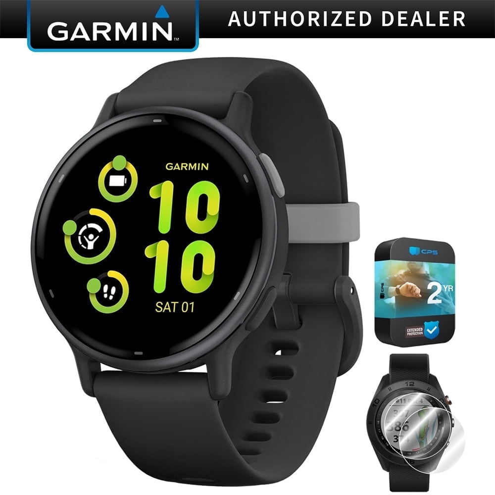 Garmin Vivoactive 5 GPS Fitness Watch, Black with Deco Essentials