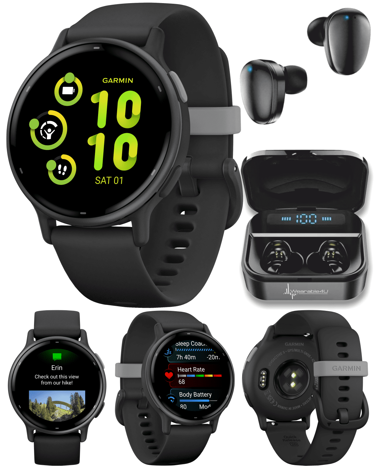 Garmin Vivoactive 5 GPS Smartwatch, 1.2 in Display, 11 Days Battery