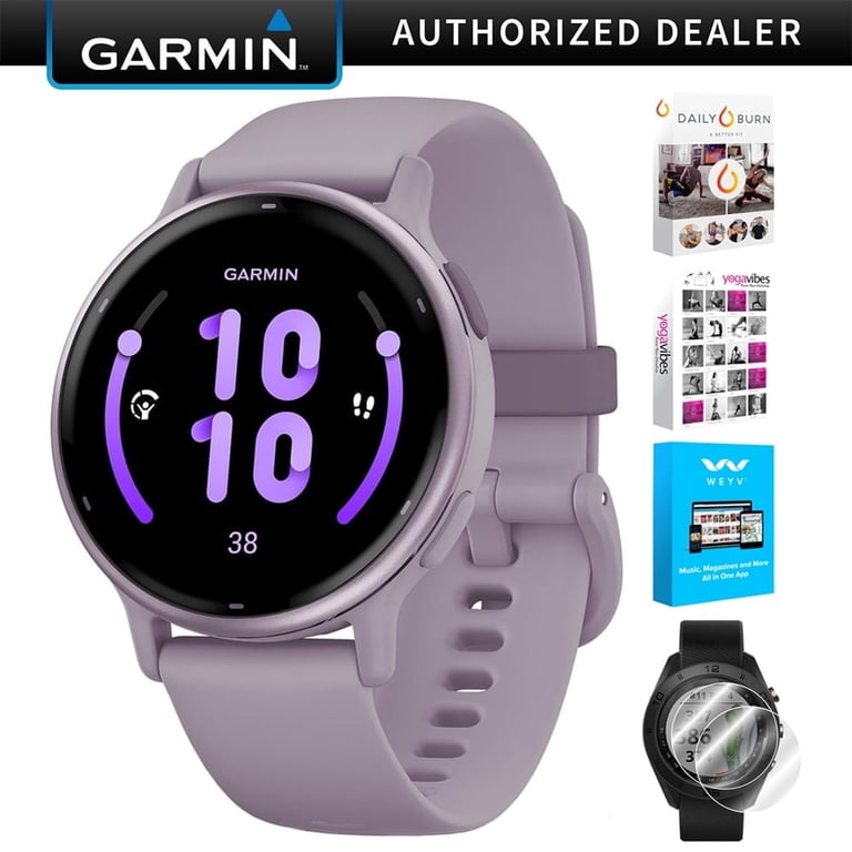 Garmin Vivoactive 5 Fitness Smartwatch, Orchid with Deco