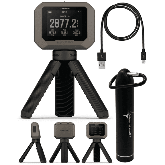 Garmin Xero C1 Pro Chronograph with Wearable4U Power Bank Bundle