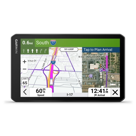 Garmin dzl OTR720, Large High-Res 7 GPS Truck Navigator, Custom Truck Routing, Satellite Imagery, Wind Speed, Community-Shared Loading Docks, Truck Entrances & Parking Availability