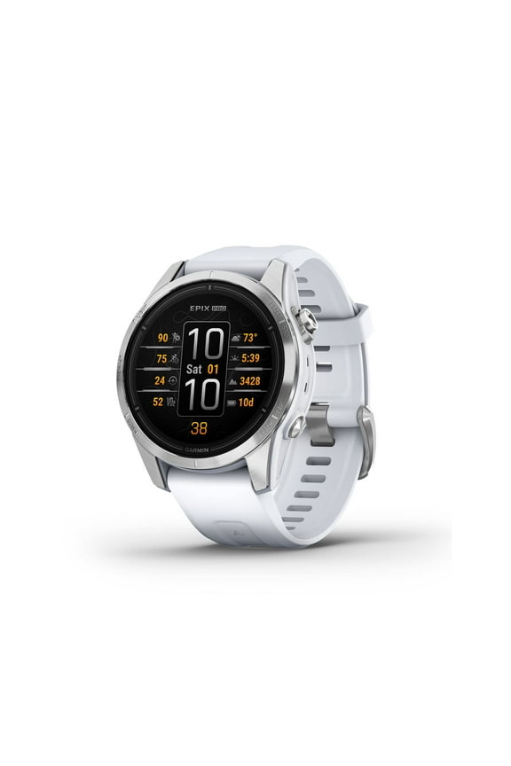epix Pro (Gen 2), 42mm, High Performance Smartwatch, Advanced Training Technology, Built-in Flashlight, Whitestone