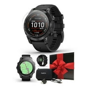 Garmin epix Pro (Gen 2) 47mm (Slate Gray/Black) Multisport AMOLED GPS Smartwatch | Gift Box Bundle with PlayBetter Screen Protectors, Wall Adapter & Hard Case