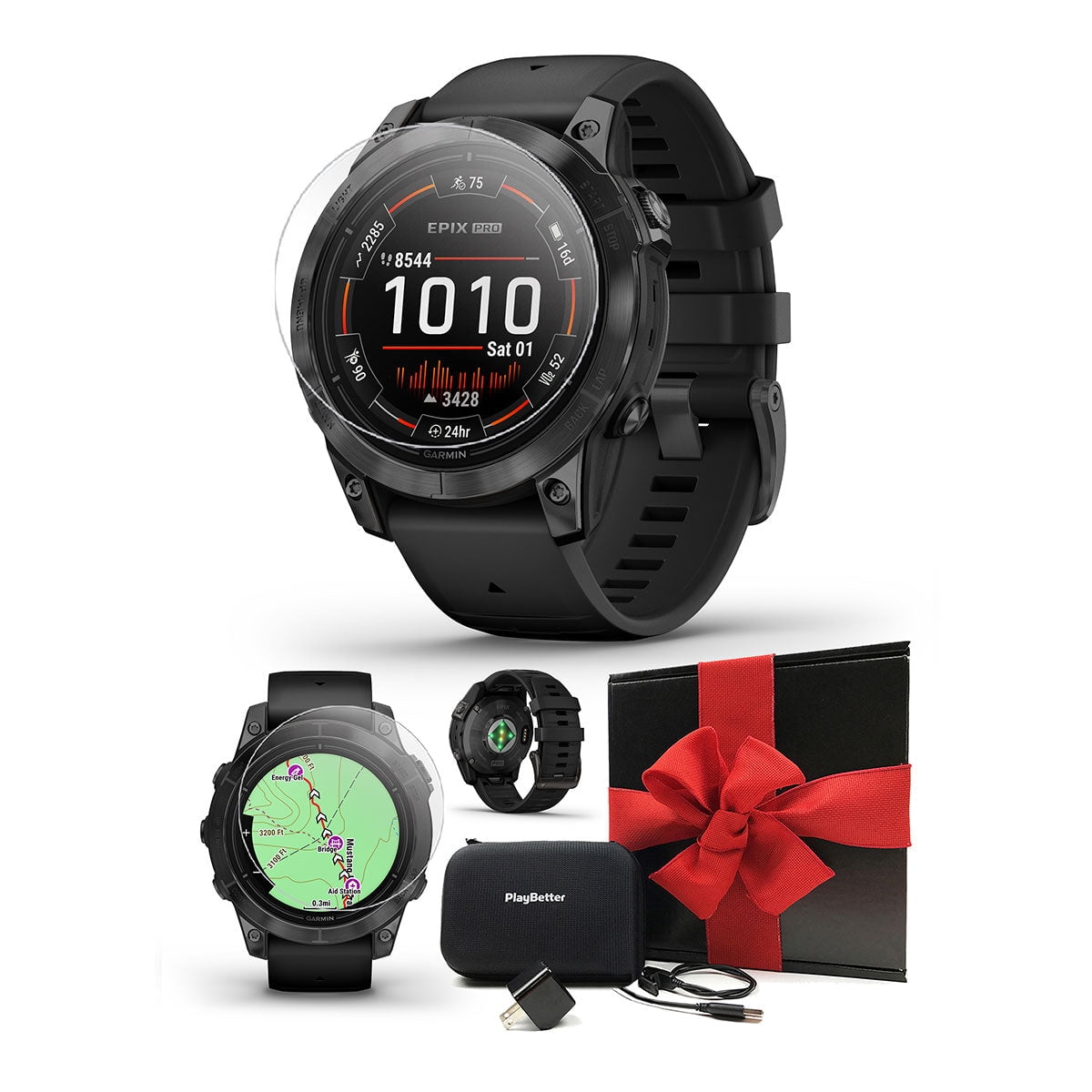 Garmin Epix Pro (Gen 2) 47mm Slate Gray/Black AMOLED GPS Smartwatch ...