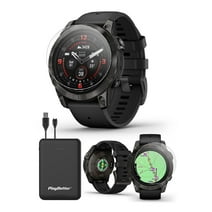 Garmin epix Pro (Gen 2) Sapphire 47mm (Carbon Gray DLC Titanium/Black) Multisport AMOLED GPS Smartwatch | Bundle with PlayBetter Screen Protectors & Portable Charger