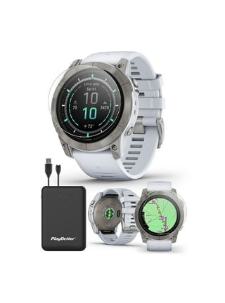  Garmin Epix Gen 2 Sapphire Edition: White Titanium 47 mm  SmartwatchAMOLED Up to 16 Days Battery Life, Multisport & Outdoor GPS  Watch & Wearable4U Gift Bundle : Electronics