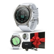 Garmin epix Pro (Gen 2) Sapphire 51mm (Titanium/Whitestone) Multisport AMOLED GPS Smartwatch | Gift Box Bundle with PlayBetter Screen Protectors, Wall Adapter & Hard Case