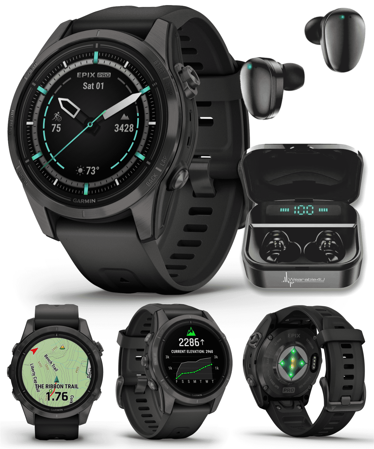 Garmin epix Pro (Gen 2) Sapphire Edition, 42mm, High Performance 