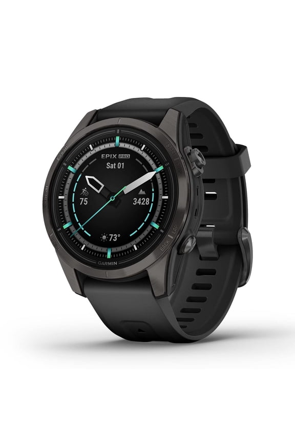 epix Pro (Gen 2) Sapphire Edition, 42mm, High Performance Smartwatch, Advanced Training Technology, Built-in Flashlight, Black