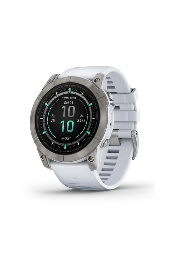 epix Pro (Gen 2) Sapphire Edition, 51mm, High Performance Smartwatch, Advanced Training Technology, Built-in Flashlight, Whitestone