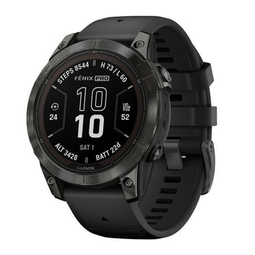 Garmin fēnix 7 Pro Sapphire Solar, Multisport GPS Smartwatch, Built-in Flashlight, Solar Charging Capability, Black