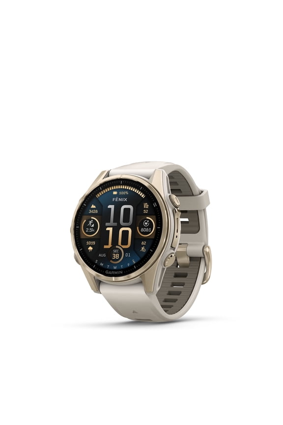 fēnix® 8, Sapphire, 43mm, Fog Gray/Dark Sandstone