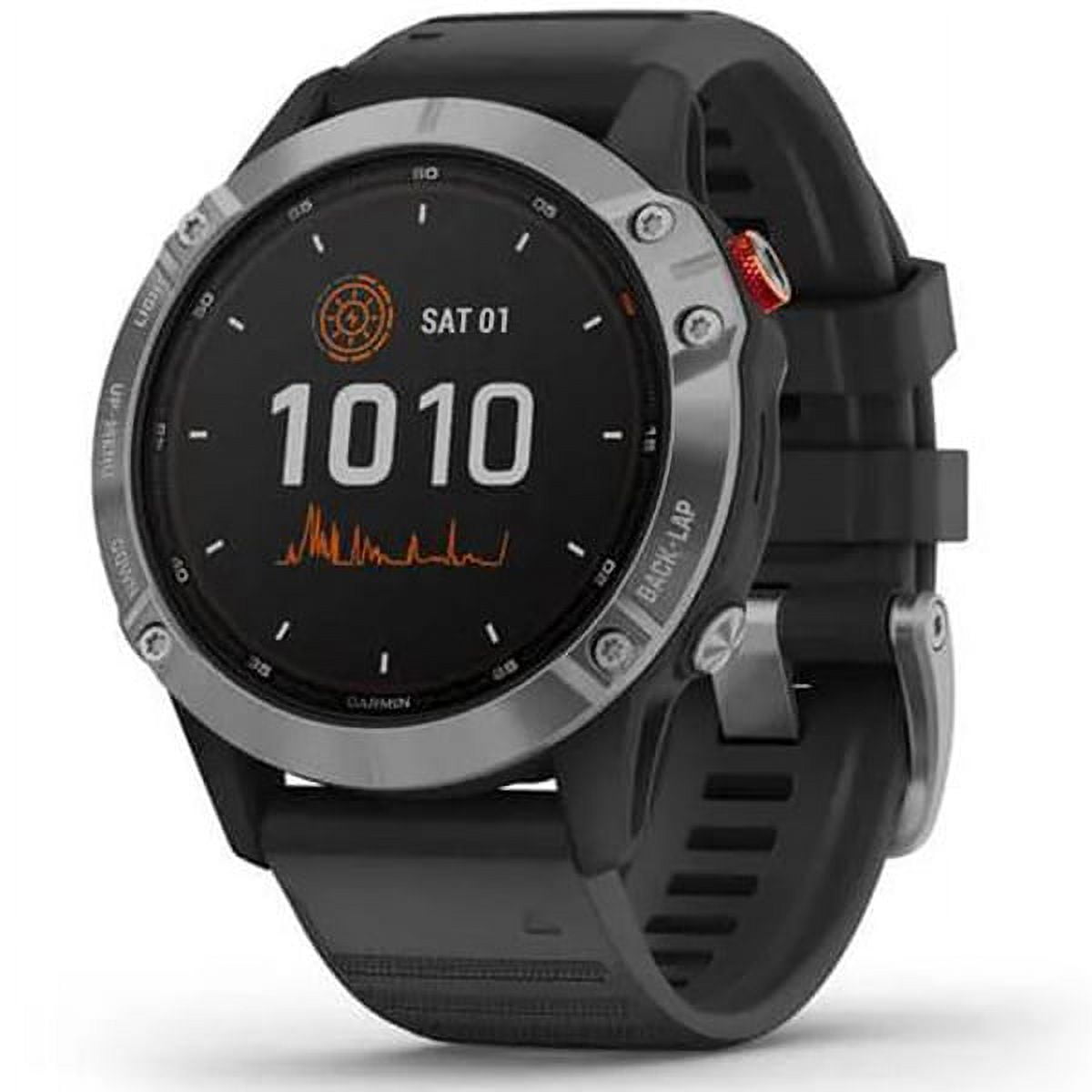 GARMIN PERFORMANCE Garmin FENIX 6 PRO SOLAR EDITION - Montre GPS/Cardio  black w/slate - Private Sport Shop