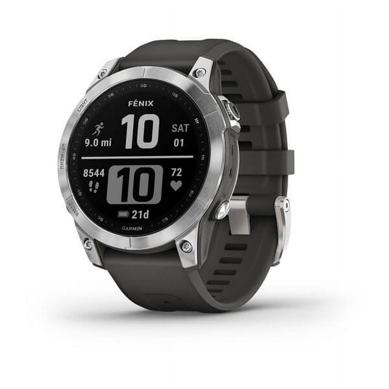 Garmin fenix 7 47mm Multisport GPS Smartwatch, Silver with Graphite Band - Shop Black Friday Deals for 2024! - Walmart.com Garmin fenix 7 47mm Multisport GPS Smartwatch, Silver with Graphite Band - Shop Black Friday Deals for 2024! - Walmart.com