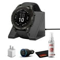 thumbnail image 1 of Garmin fenix 7 Pro Solar, Sapphire, Carbon Gray DLC Titanium, Black with Accessories, 1 of 7
