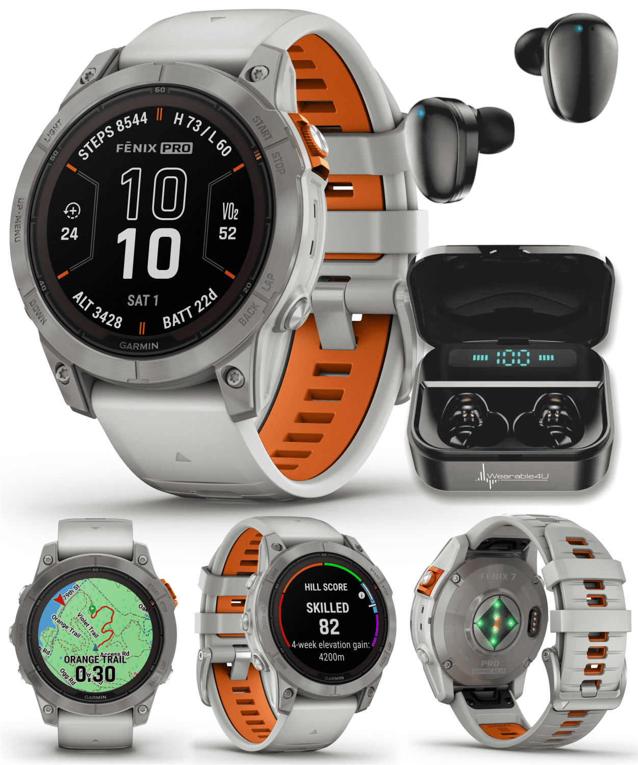 Garmin fenix Pro Solar Sapphire Multisport GPS 47 Brunei Ubuy