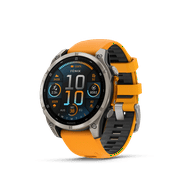 Garmin fenix 8 – 47 mm, AMOLED, Sapphire, Premium Multisport GPS Smartwatch, Long-Lasting Battery Life, Dive-Rated, Built-in LED Flashlight, Titanium with Spark