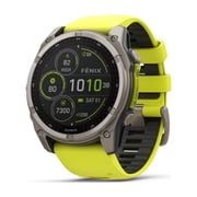 Garmin fēnix® 8 Solar, Sapphire, 51mm, Titanium, Amp Yellow/Graphite