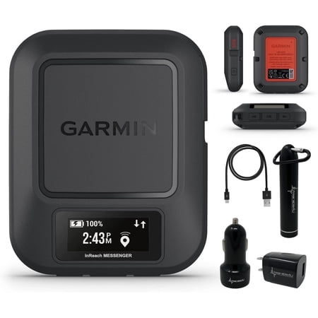 Garmin inReach Messenger Handheld Satellite Communicator 1.08" with Power Pack