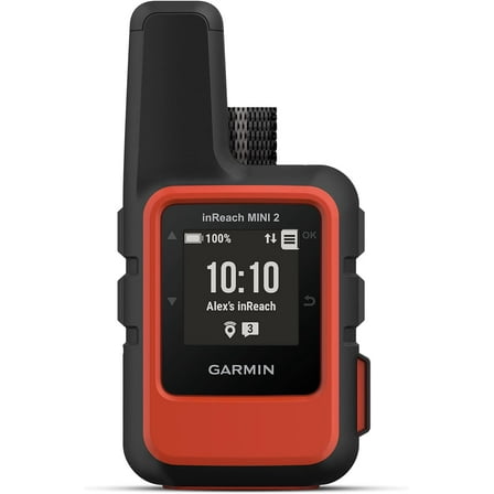 Garmin inReach Mini 2, Lightweight and Compact Satellite Communicator, Hiking Handheld, Orange