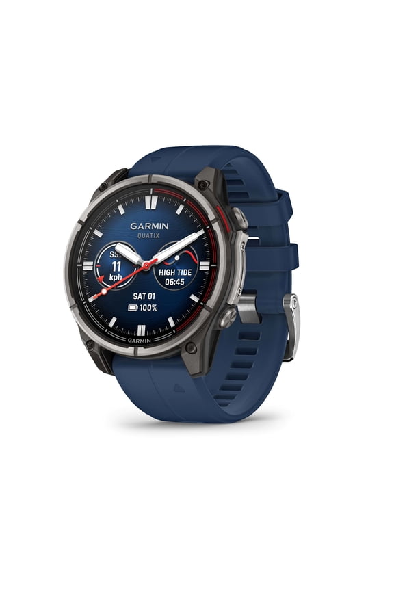 quatix® 8, 47 mm, Marine GPS Smartwatch, Bright AMOLED Display, Chartplotter Controls, Built-in Flashlight, 24/7 Health & Wellness Features
