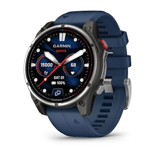 Garmin quatix 8 Pro, 47mm, Ultimate Nautical Smartwatch with inReach Technology for Satellite and LTE Connectivity, AMOLED Display