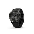 thumbnail image 1 of Garmin vívomove® Trend, Stylish Hybrid Smartwatch, Long-Lasting Battery Life, Dynamic Watch Hands and Touchscreen , Black, 1 of 2