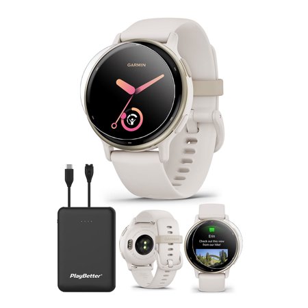 Garmin vivoactive 5 (GPS) 30 mm Cream Gold Case with Cream Ivory Band