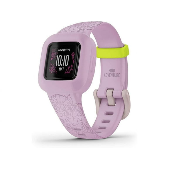 Garmin vivofit jr. 3, Fitness Tracker for Kids, Swim-Friendly, -Lilac Floral