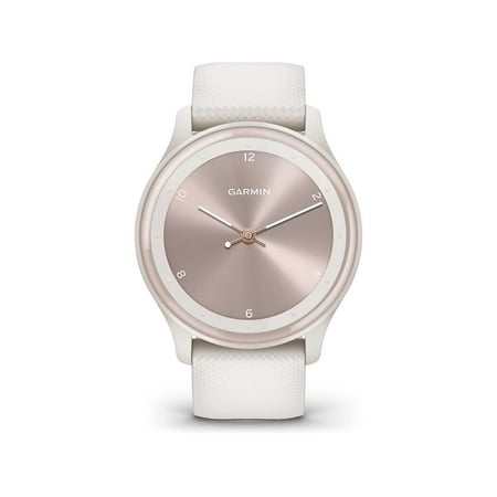 Garmin vivomove Sport 40mm Smart Watch, Ivory with Silicone Band