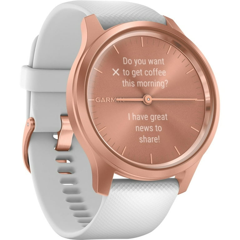 一流の品質 Garmin vivomove® Style White with Rose Gold Hardware 時計