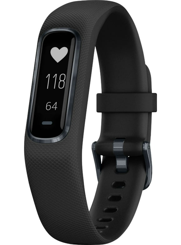 Garmin - vivosmart 4 Activity Tracker + Heart Rate - Watches - Black Small/Medium