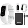 thumbnail image 1 of Garmin Vivosmart 5 Fitness Tracker Heart Rate Monitor Sleep Tracking Unisex White S/M, 1 of 8