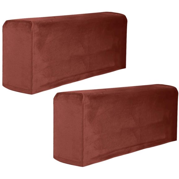 ABCISI 2Pcs Stretch Fabric Armrest Covers Anti-Slip Spandex Recliner Armchair Couch Armrest Protector Furniture Protector Armchair Slipcovers Coffee