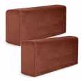 thumbnail image 1 of ABCISI 2Pcs Stretch Fabric Armrest Covers Anti-Slip Spandex Recliner Armchair Couch Armrest Protector Furniture Protector Armchair Slipcovers Coffee, 1 of 7
