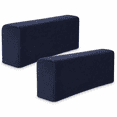 thumbnail image 1 of ABCISI 2Pcs Stretch Fabric Armrest Covers Anti-Slip Spandex Recliner Armchair Couch Armrest Protector Furniture Protector Armchair Slipcovers Navy, 1 of 7