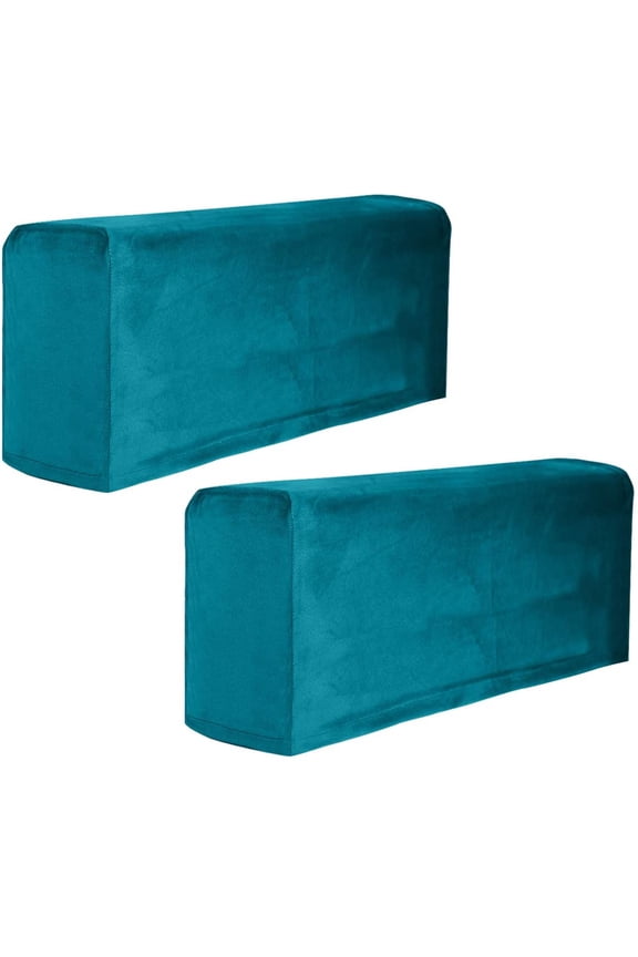 Garneck Sofa Armrest Slipcover 2Pcs Stretch Fabric Armrest Covers Anti-Slip Spandex Recliner Armchair Couch Armrest Protector Furniture Protector Armchair Slipcovers Blue Sofa Arm Protectors