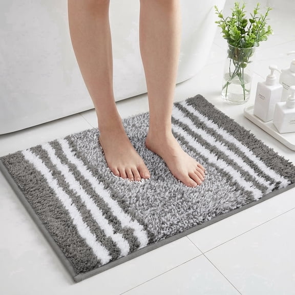 Garnen Bathroom Rugs Non Slip Washable Bath Mat Rug, 16"x24", Soft Absorbent Microfiber Quick Dry Bath Mats for Bathroom Floor Tub & Shower