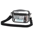 thumbnail image 1 of Garnen Clear Bag for Stadium Events, Clear Purse Crossbody Bags, Clear Stadium Approved Bags See Through Bag With Zipper and Adjustable Strap, 1 of 5