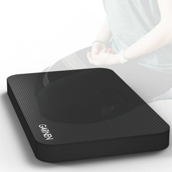 Garnen Extra Large 17.6” x 11” Black Kneeling Pad with Ultra-Thick EVA Foam