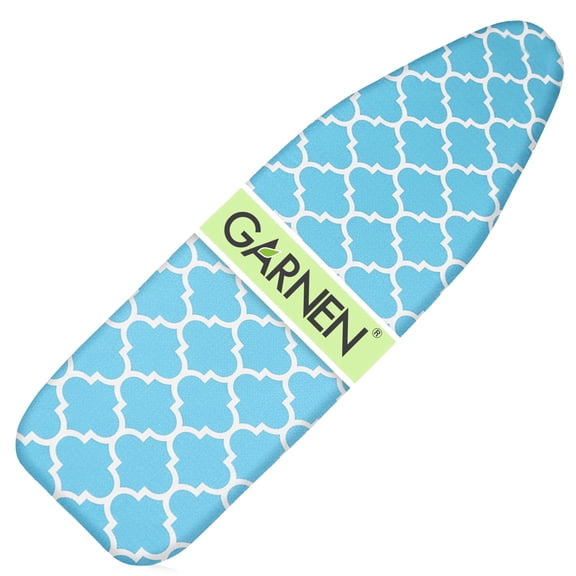 Garnen Ironing Board Cover and Pad Replacement 15x54", Iron Board Cover With Padding 7mm Thick, Standard Ironing Board Cover Scorch-Resistant, Blue