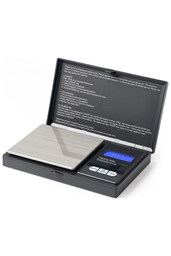 Jewelry Scale 500g/0.01g Precision Gram Scale Digital Weight Grams Ounces, Small Scale Portable Mini Pocket Scale for Coffee Spices Lab Kitchen