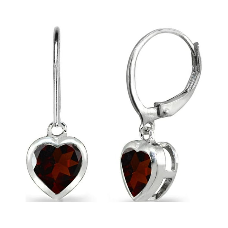 Cubic Zirconia Bezel Set Lever Back Earrings Sterling Silver 6mm Teens Cubic Zirconia Bezel Set Lever Back Earrings Sterling Silver 6mm Teens